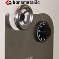 Kasy pancerne Konsmetal24 zamykane zamkiem szyfrowym mechanicznym.