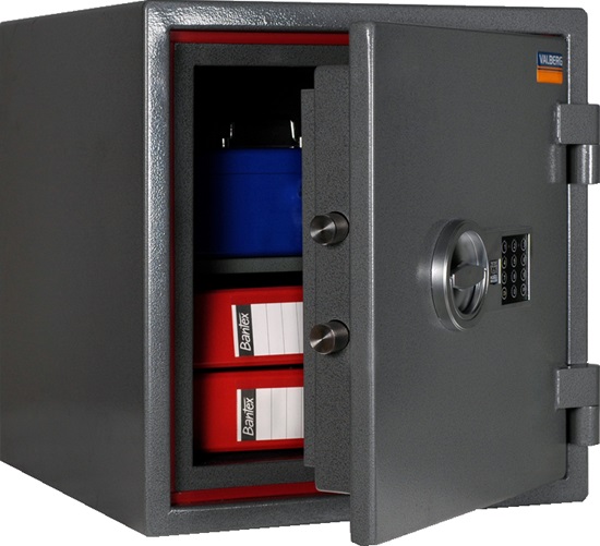 Sejf ognioodporny antywłamaniowy ASG 46 z zamkiem elektronicznym.