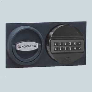 Widok zamknięcia sejfu SD1/S1 150-EB. Zamknięcia zamkiem elektronicznym klasy B.