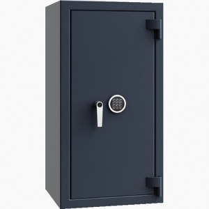 Sejf Save4ever model 419104.12. Klasa antywłamaniowa III, klasa odporności ogniowej LFS 30. Grafitowy, zamykany zamkiem elektronicznym. 