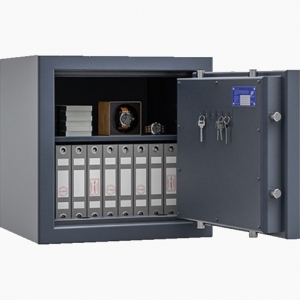 Widok wnętrza sejfu grafitowego