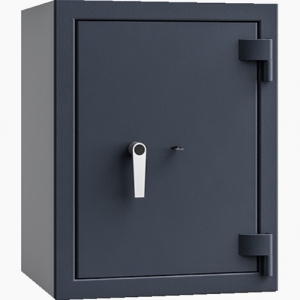 Sejf Save4ever model 419102.11. Klasa antywłamaniowa III, klasa odporności ogniowej LFS 30. Grafitowy, zamykany zamkiem kluczowym.