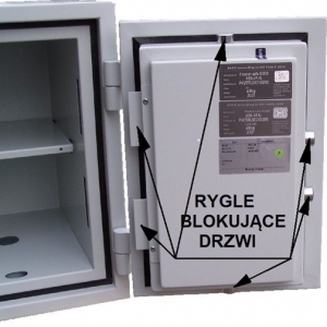 Sejf ognioodporny ASG 49-E. Klasa I i p.poż 30P.