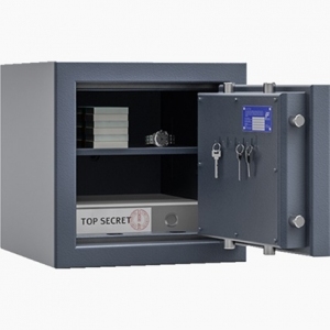 Widok wnętrza sejfu grafitowego