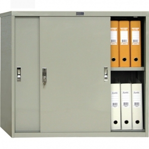 Szafa metalowa AMT 0891 z drzwiami przesuwnymi.