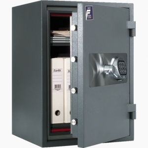 Sejf antywłamaniowy ognioodporny Gardian 37 w kolorze grafitowym.