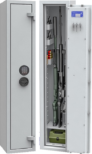 Mocny sejf na broń długą.