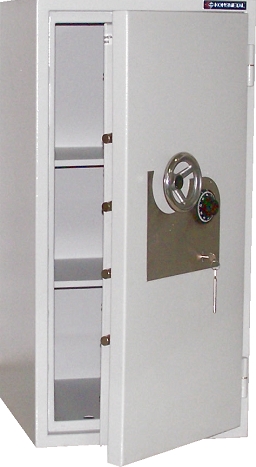 Kasa pannerna na pieniądze i dokumenty.