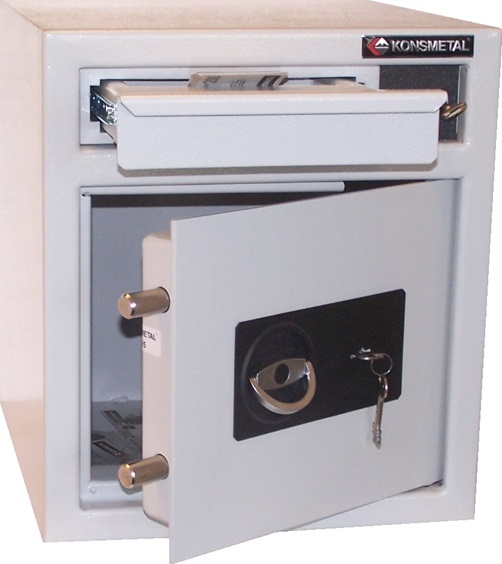 Sejf depozytowy ML+WSK 45 z szufladą wrzutową.